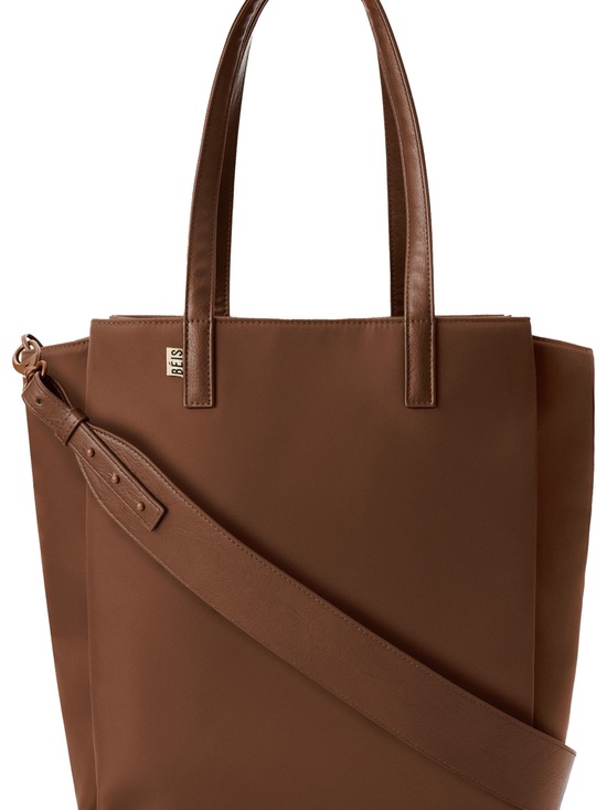 BEIS Handbags - BEIS Commuter Tote in Maple with Adjustable Strap